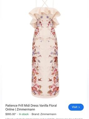 PATIENCE FRILL MIDI DRESS Zimmermann